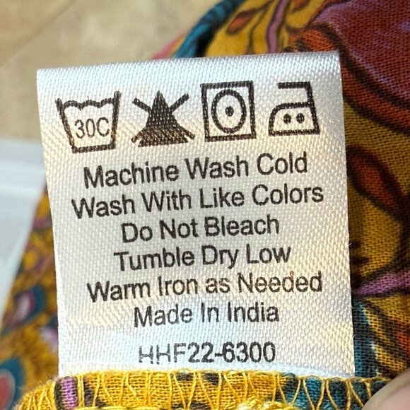 House of Harlow Floral Maxi Dress Back Open Tie Multi Boho Prairie - Picture 8 of 9